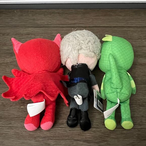 Set of 3 PJ Masks Plush Toys- Catboy, Gecko, Luna Girl - Picture 2 of 6